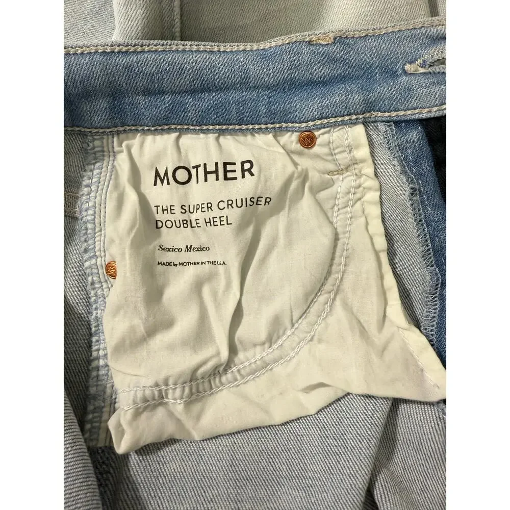 MOTHER The Super Cruiser Double Heel High Rise Flare Jeans Sexico Mex Sz 25 - Picture 9 of 14